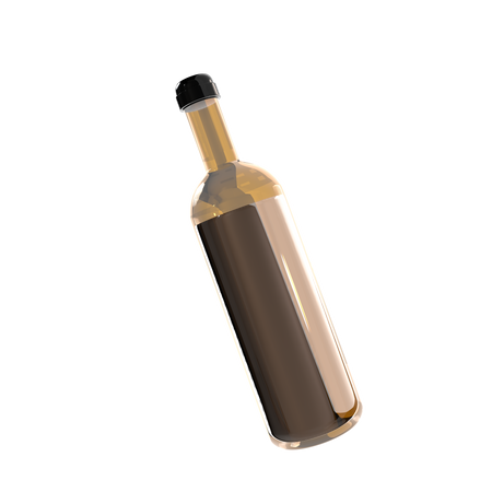 Beer Bottle  3D Illustration