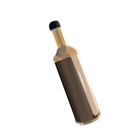 Beer Bottle  3D Illustration