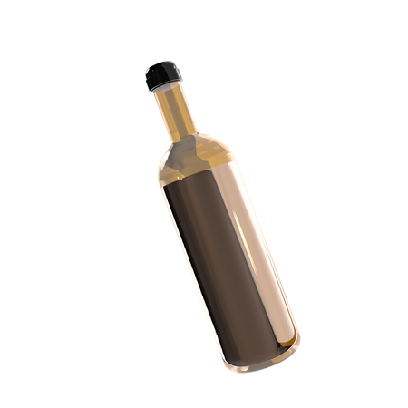 Beer Bottle 3D Illustration