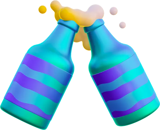 Beer Bottle Cheers  3D Icon