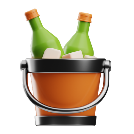 Beer Bucke  3D Icon