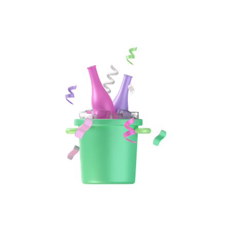 Beer Bucket  3D Icon