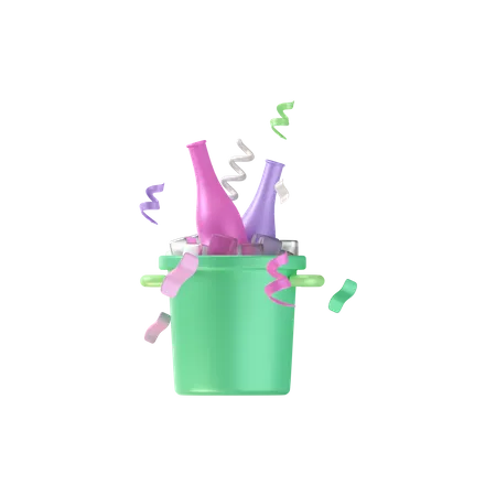 Beer Bucket  3D Icon