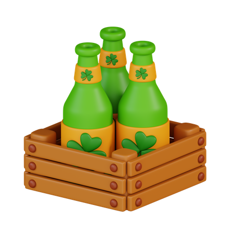 Beer Crate  3D Icon
