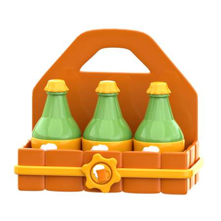 Beer Crate  3D Icon
