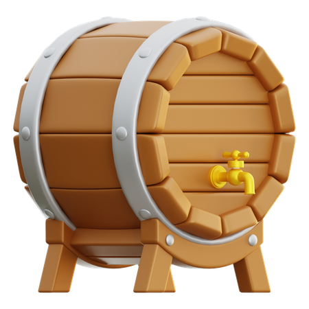 Beer Drum  3D Icon