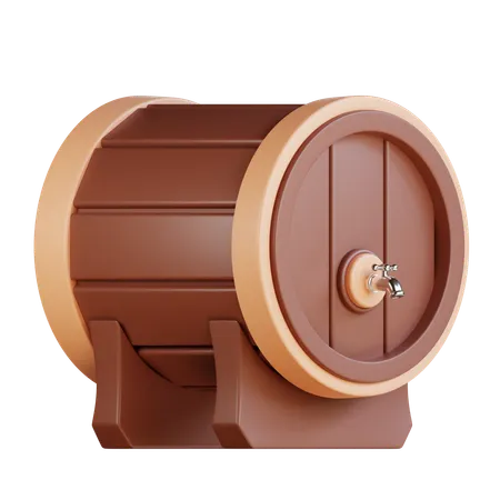 Beer Drum  3D Icon