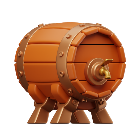 Beer Drum  3D Icon