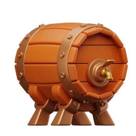 Beer Drum  3D Icon