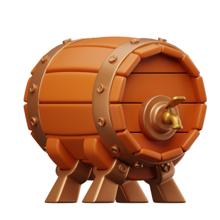 Beer Drum  3D Icon