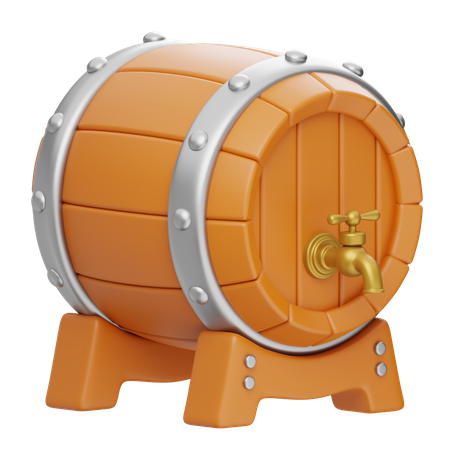 Beer Drum  3D Icon