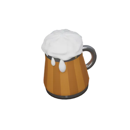 Glass With Beer 3 D Icon 3D Icon
