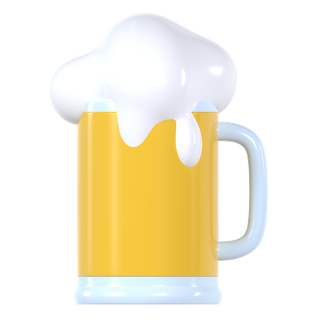 Beer Glass  3D Illustration