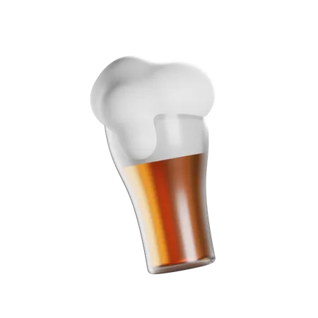 Glass Beer 3 D Icon Isolated Images 3D Icon