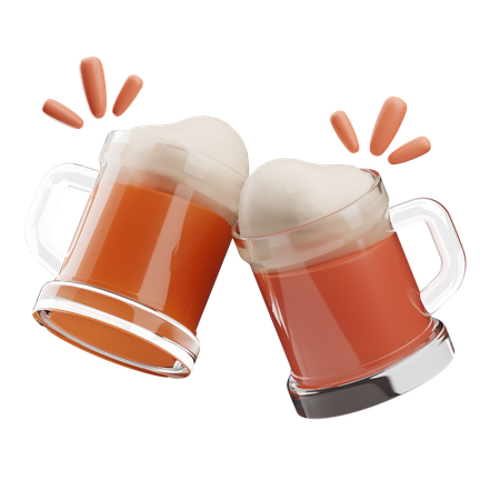 Beer Glass Cheers  3D Icon