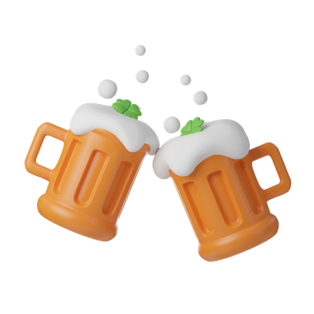 Beer Glasses  3D Icon