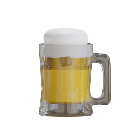 Beer Glasses 3D Icon