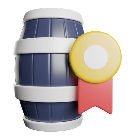 Beer Keg Badge  3D Icon