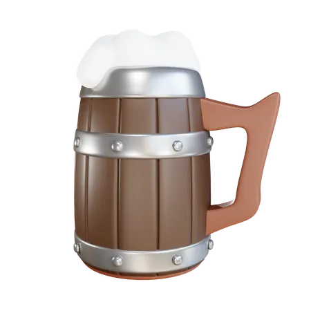 3 D Render Beer Mug 3D Icon
