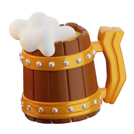 맥주 잔  3D Icon