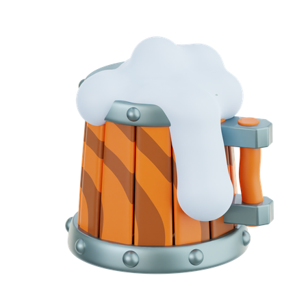 맥주 잔  3D Icon