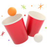 3d beer pong illustration