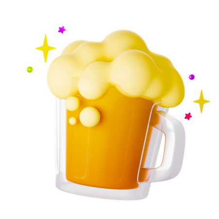 星のビール  3D Icon