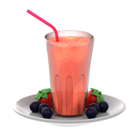 Beeren-Smoothie  3D Icon