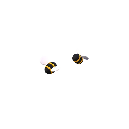 Bees  3D Illustration