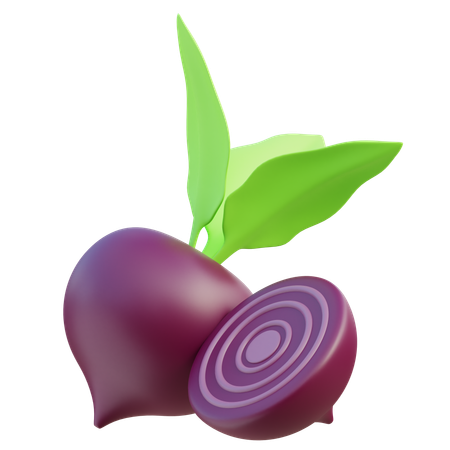 Beet Root  3D Icon