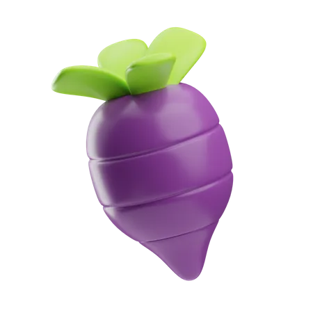 Beet Root  3D Icon