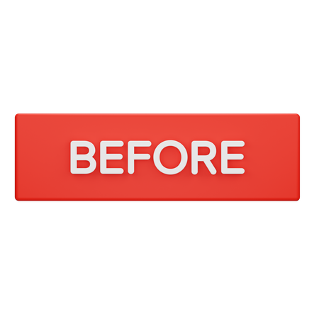Before Button  3D Icon