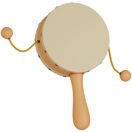 Beggar's drum  3D Icon