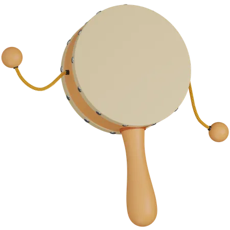 Beggar's drum  3D Icon