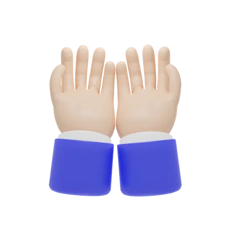 Begging Hands Gesture  3D Icon