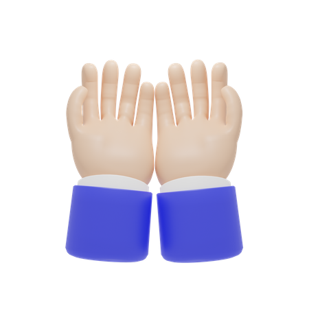 Begging Hands Gesture  3D Icon