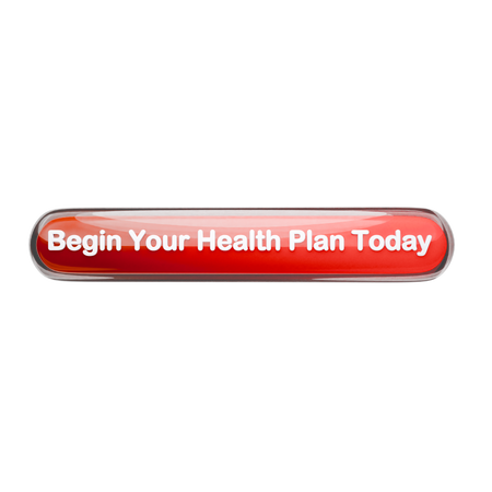 Begin Your Health Plan Today  3D Icon