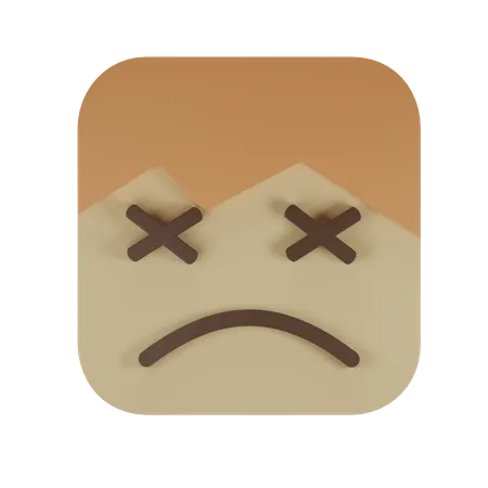 Beharrliches Gesicht  3D Emoji