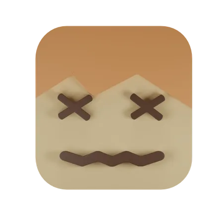 Beharrliches Gesicht  3D Emoji