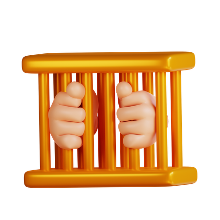 Behind Bars  3D Icon