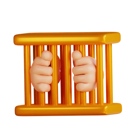 Behind Bars  3D Icon