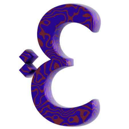 E alphabet  3D Icon