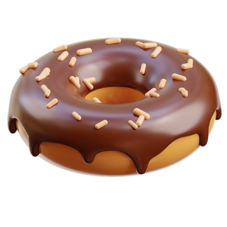 Beignet au chocolat  3D Icon