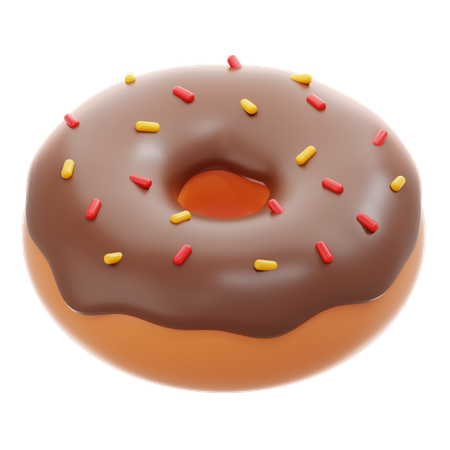 Beignet au chocolat  3D Icon