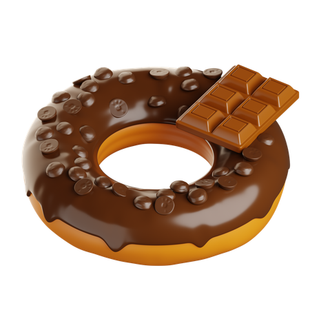 Beignet au chocolat  3D Icon