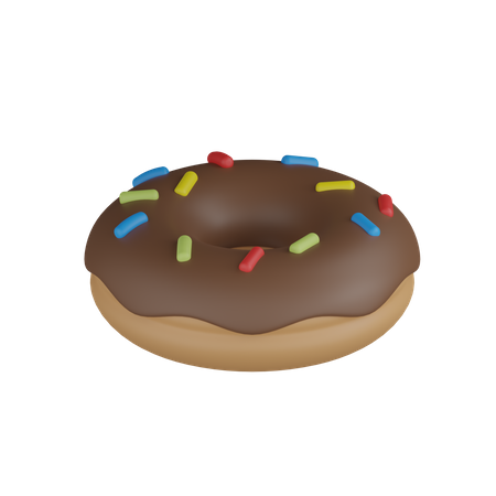 Beignet au chocolat  3D Icon