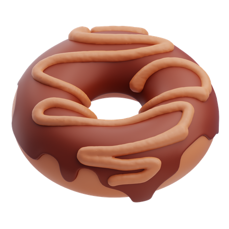 Beignet au chocolat  3D Icon