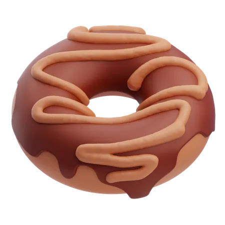 Beignet au chocolat  3D Icon