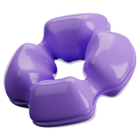 Forme abstraite de beignet  3D Icon