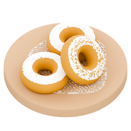 Beignet indonésien  3D Icon